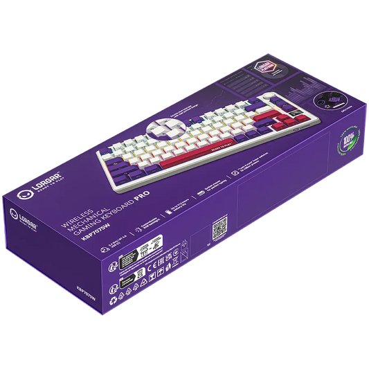 LORGAR WIRELESS MECHANICAL KEYBOARD PRO KBP7075W-WT-US