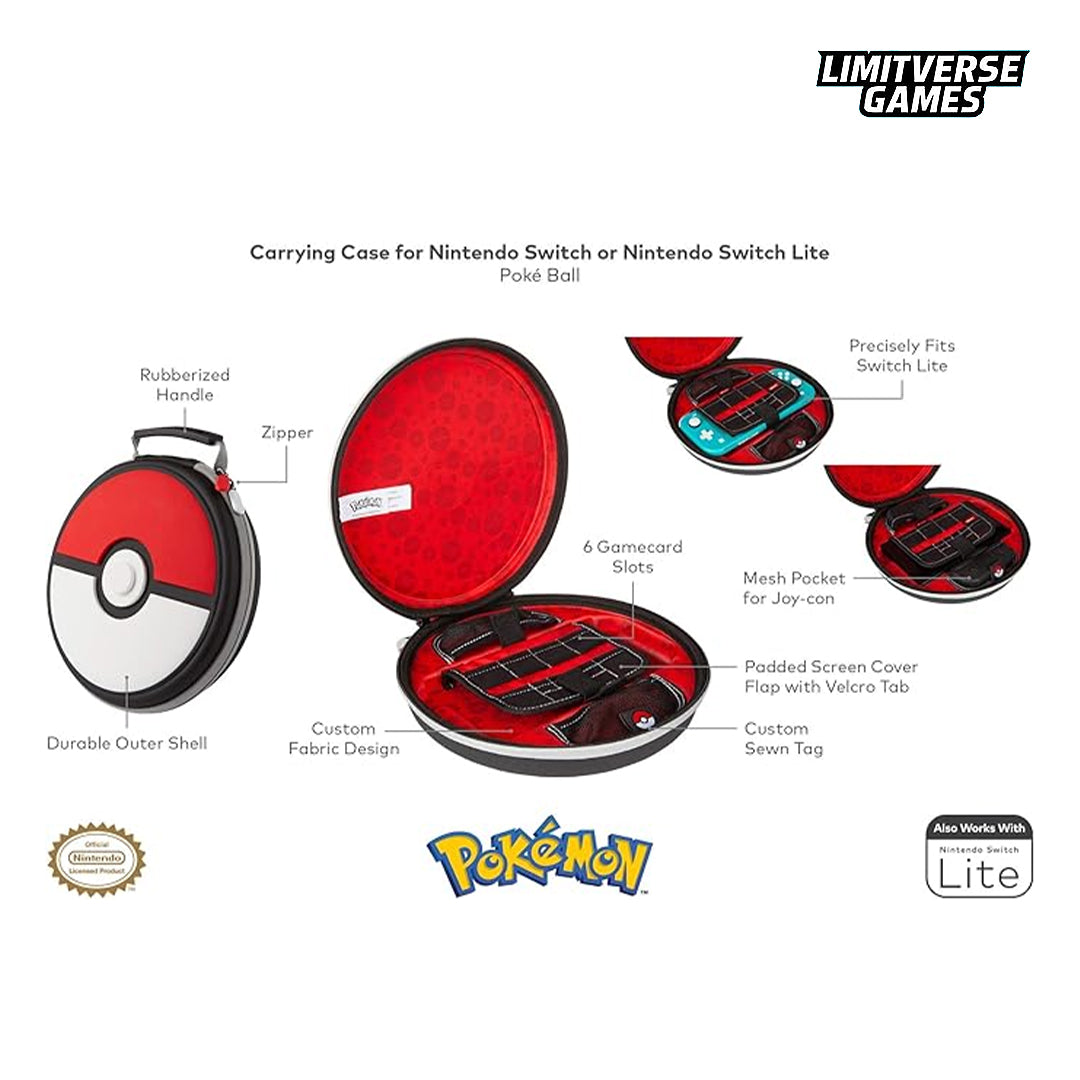 Pokemon Carrying Case for Nintendo Switch or Lite - Poke Ball (Nintendo Switch) Nintendo Switch