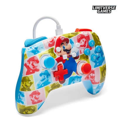 PowerA Enhanced Nintendo Switch Wired Controller Mario Hero Reel