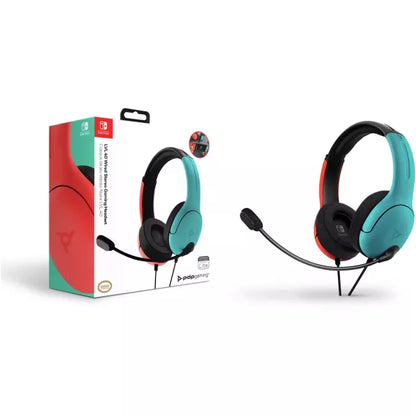 NS-LVL40 Wired Headset (Blue/Red)