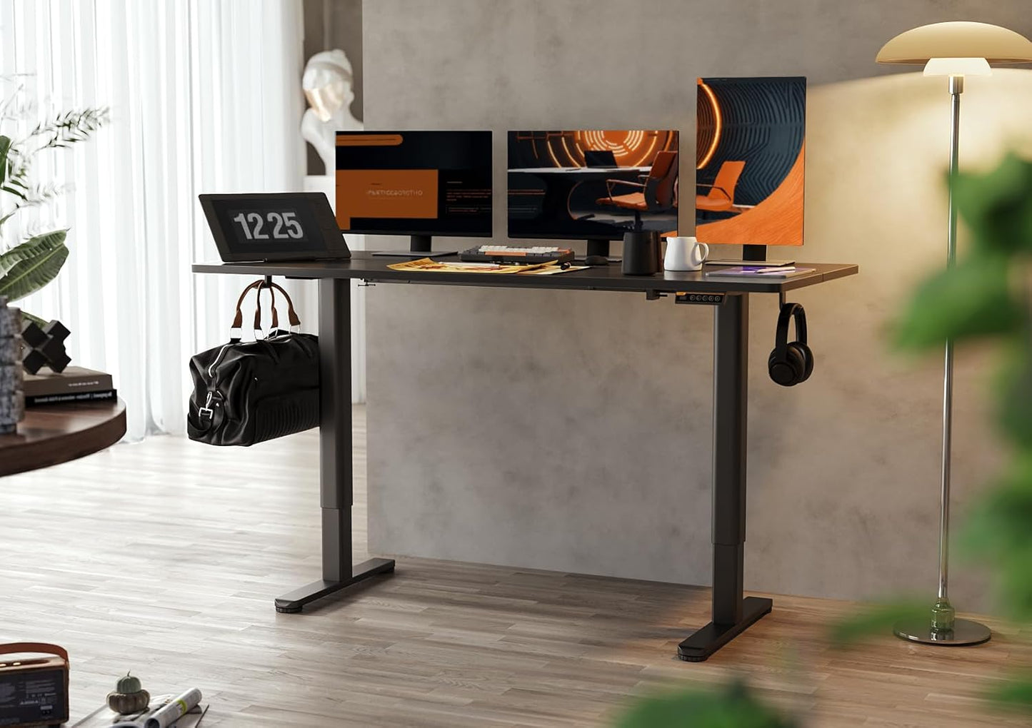 Claiks Electric Standing Desk 160 × 60cm – Black