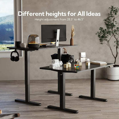 Claiks Electric Standing Desk 160 × 60cm – Black