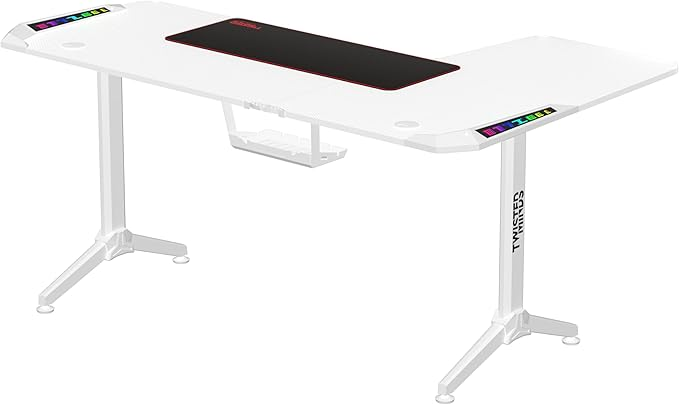 Twisted Minds WARRIOR L Shaped Gaming Desk Gaming Accessory