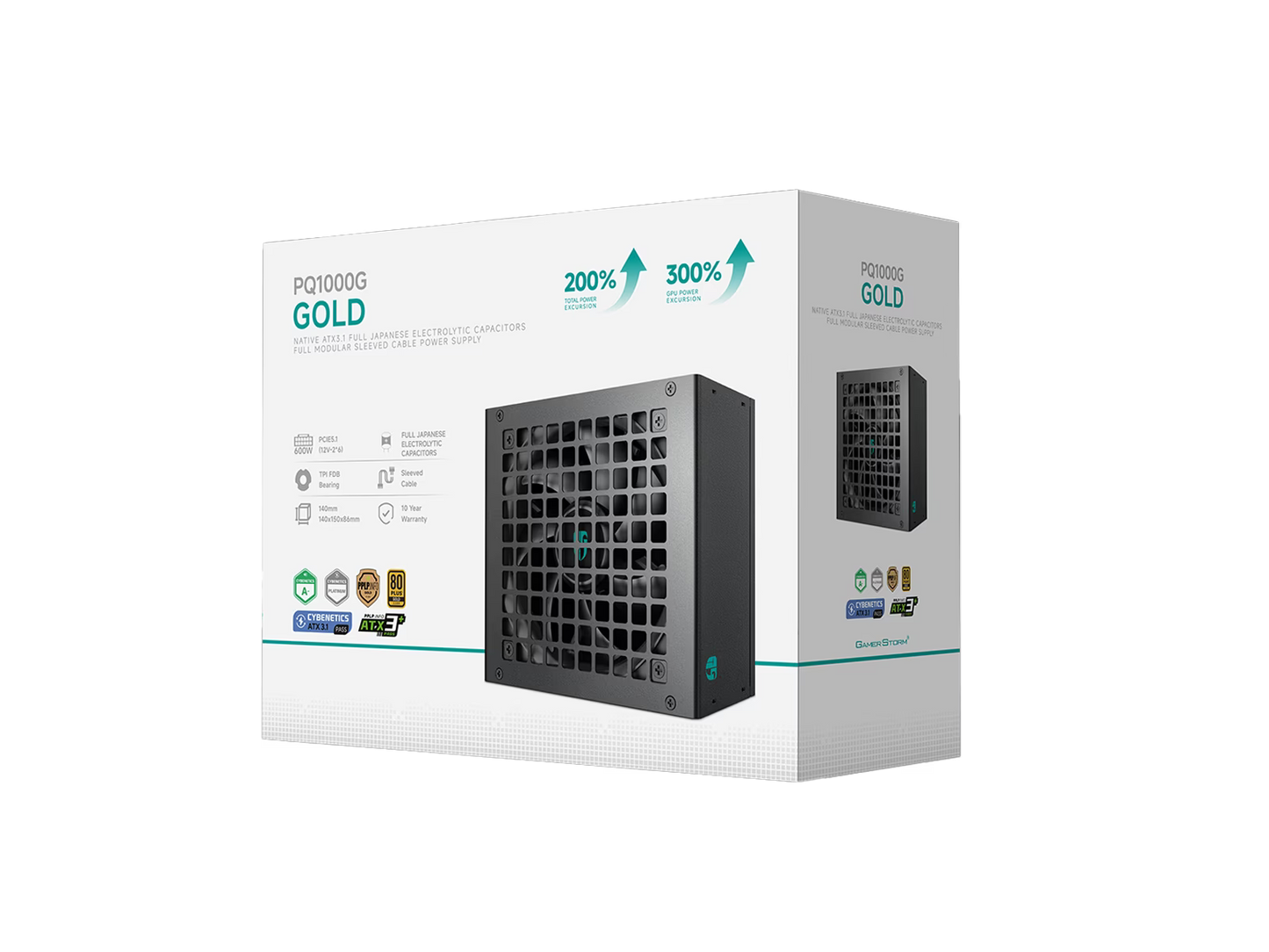 GAMER STORM DC PSU PQ1000G UK 80 PLUS GOLD POWER SUPPLY
